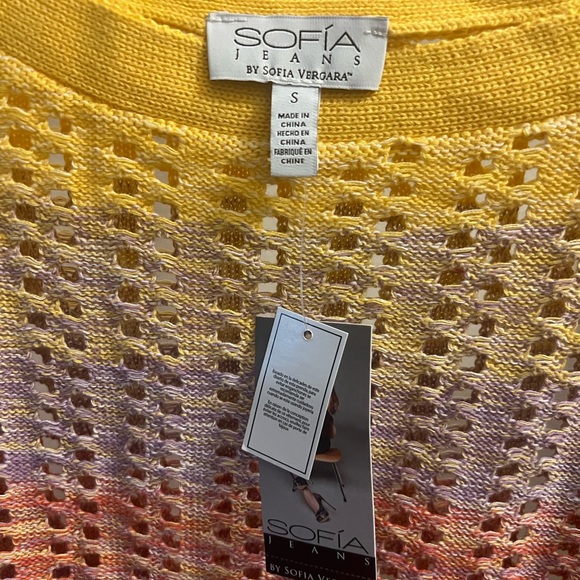 Sophia Vergara one shoulder beach pullover New! - Picture 3 of 3